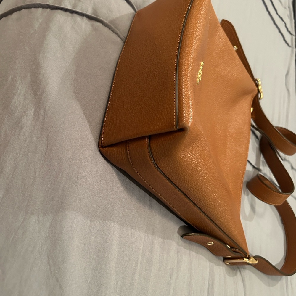 Coach Tan Leather Crossbody Bag - Picture 8 of 10